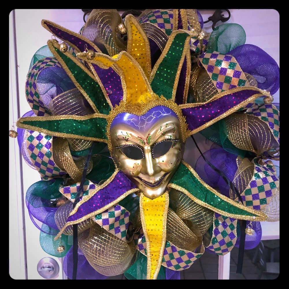 ⚜️Mardi Gras Wreath⚜️